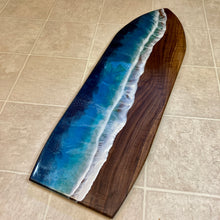 Load image into Gallery viewer, Ocean-Themed Surfboard Serving / Charcuterie Tray