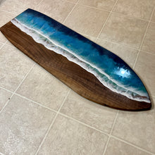 Load image into Gallery viewer, Ocean-Themed Surfboard Serving / Charcuterie Tray