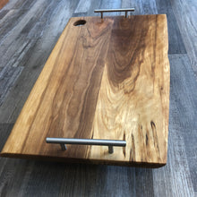 Load image into Gallery viewer, Spalted/Flamed Live-Edge Birch Serving Board