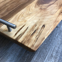 Load image into Gallery viewer, Spalted/Flamed Live-Edge Birch Serving Board