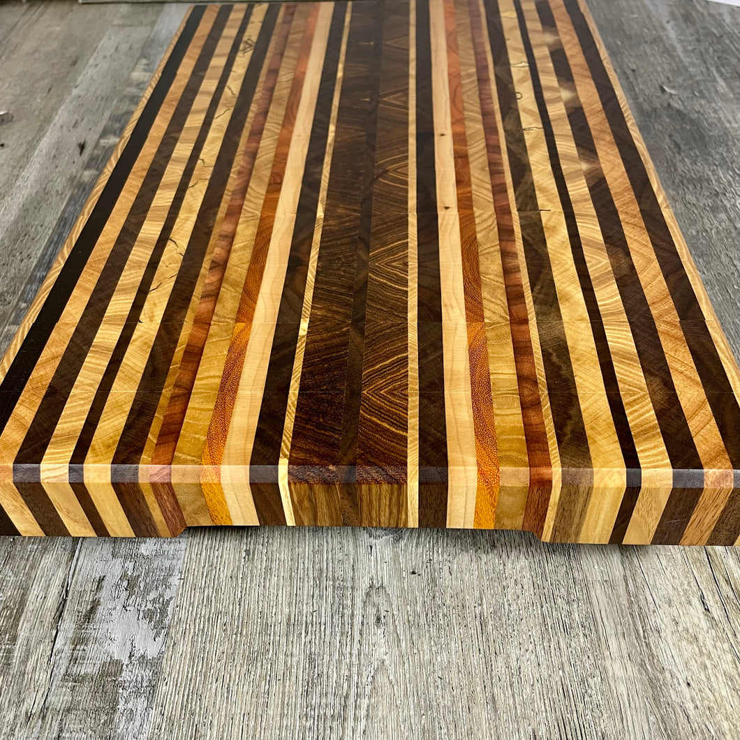 Multi Hardwood End-grain Cutting Board