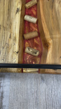 Load and play video in Gallery viewer, Spalted Maple and Wine Cork Serving Tray
