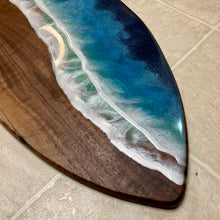 Load image into Gallery viewer, Ocean-Themed Surfboard Serving / Charcuterie Tray
