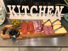 Load image into Gallery viewer, &quot;The Knight&quot; Serving Tray / Charcuterie Board / Cheese Board - Multi-Wood
