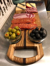 Load image into Gallery viewer, &quot;The Knight&quot; Serving Tray / Charcuterie Board / Cheese Board - Multi-Wood
