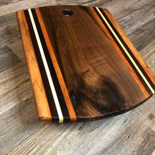 Load image into Gallery viewer, Walnut &amp; Hardwood Bread/Cheese Board
