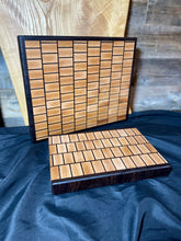 Load image into Gallery viewer, End-Grain &quot;Ladder-Style&quot; Cutting Board Set in Maple and Walnut
