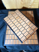 Load image into Gallery viewer, End-Grain &quot;Ladder-Style&quot; Cutting Board Set in Maple and Walnut
