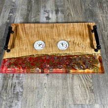 Load image into Gallery viewer, Steampunk-Themed Serving Tray and Charcuterie Board
