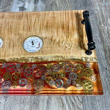 Load image into Gallery viewer, Steampunk-Themed Serving Tray and Charcuterie Board
