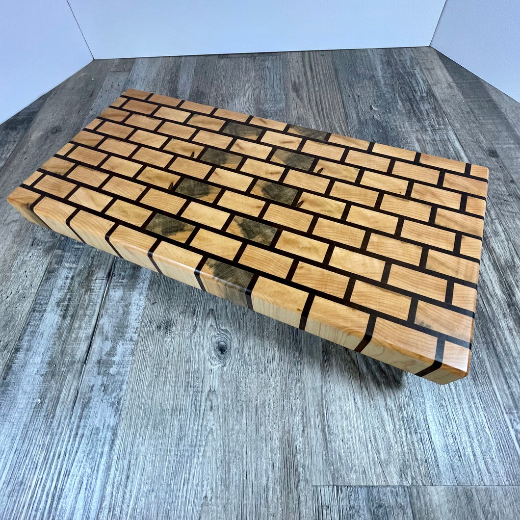 Maple & Walnut Brick-style Cutting Board
